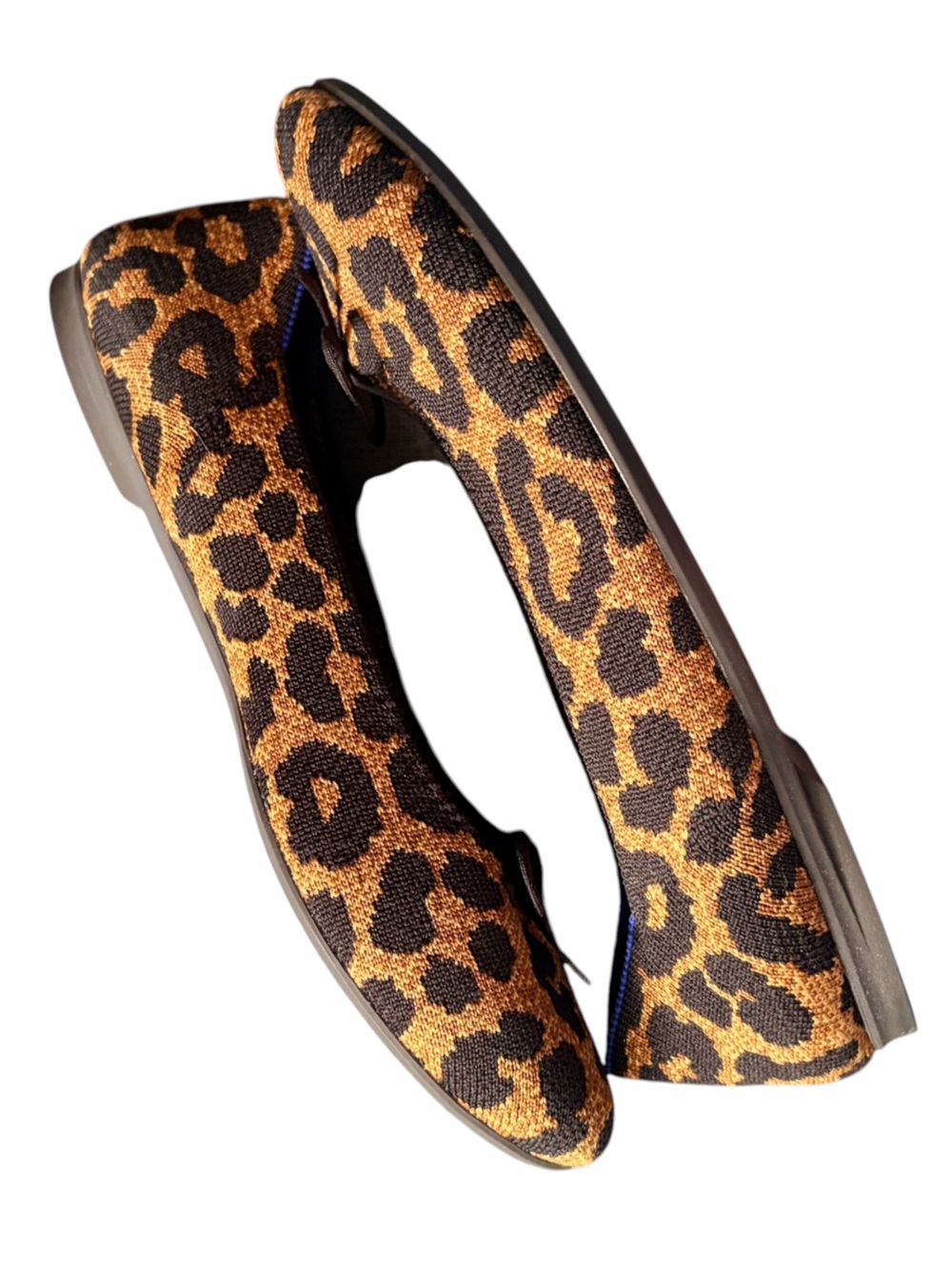Rothy's Leopard Print Flats in Brown and Black - Picture 6 of 7